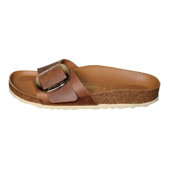 Birkenstock | Madrid Big Buckle Sandals | Cognac | Size 40 | Narrow Fit - Picture 4 of 15